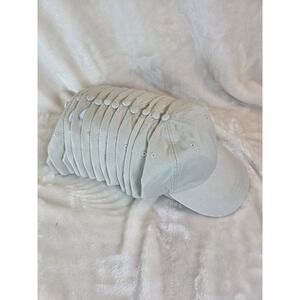 Lot‎ of 12 Adams Cool Crown Ivory Cotton Baseball Cap